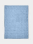 Tuck It In - Hand-Embroidered Linen Quilt (79in/2m) - Light blue - ABASK - 