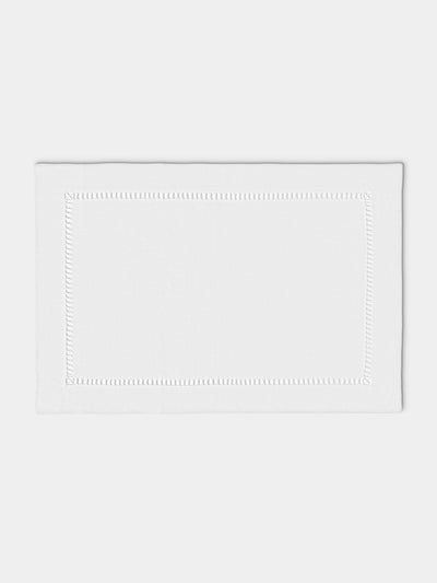 Los Encajeros - Tokyo Linen Placemats (Set of 4) - White - ABASK - 