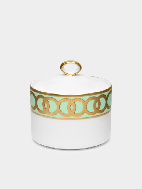 Royal Crown Derby - Riviera Dream Hand-Painted Bone China Sugar Bowl -  - ABASK - 