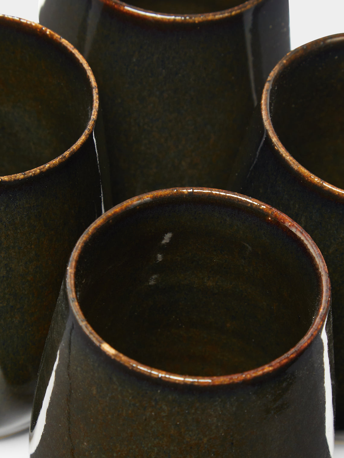 Mervyn Gers Ceramics - Hand-Glazed Ceramic Short Cups (Set of 4) -  - ABASK