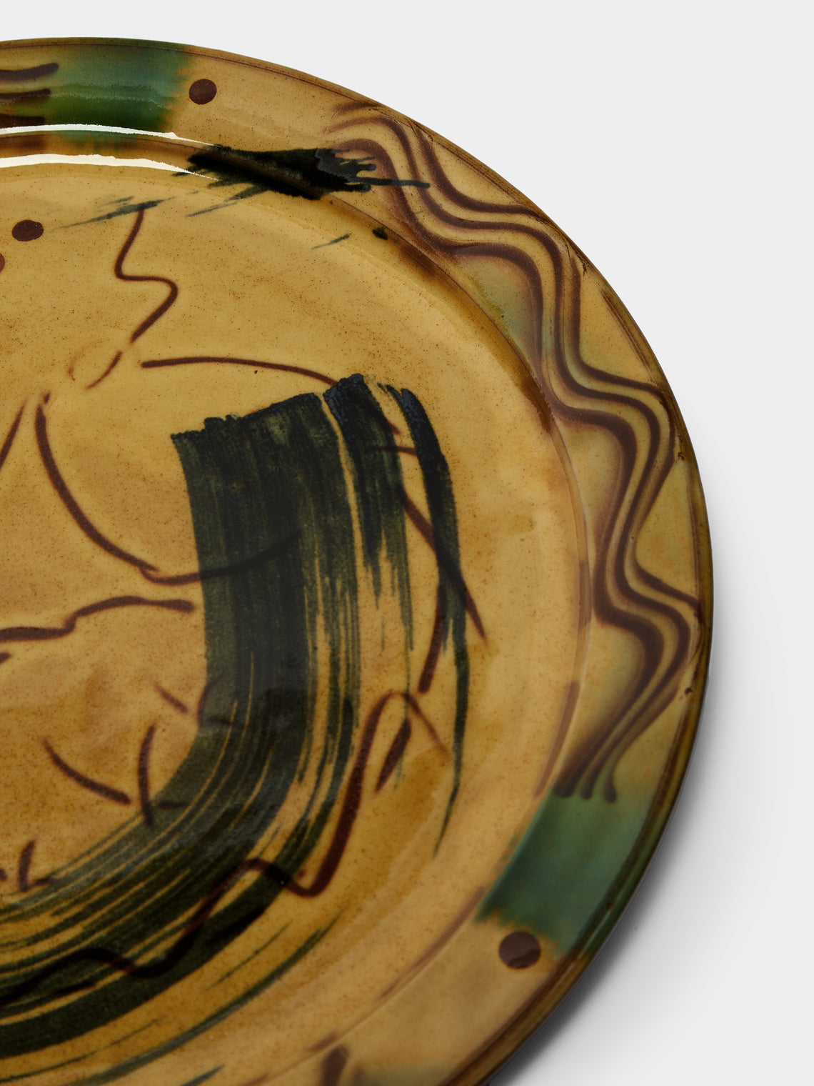 Mike Parry - Slipware Fish Dinner Plates (Set of 4) -  - ABASK