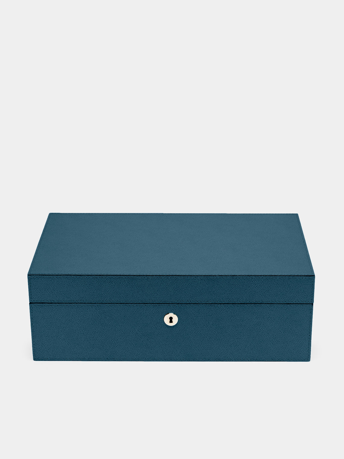 Giobagnara - Santiago Leather Large Humidor Case (80 Cigars) - Blue - ABASK