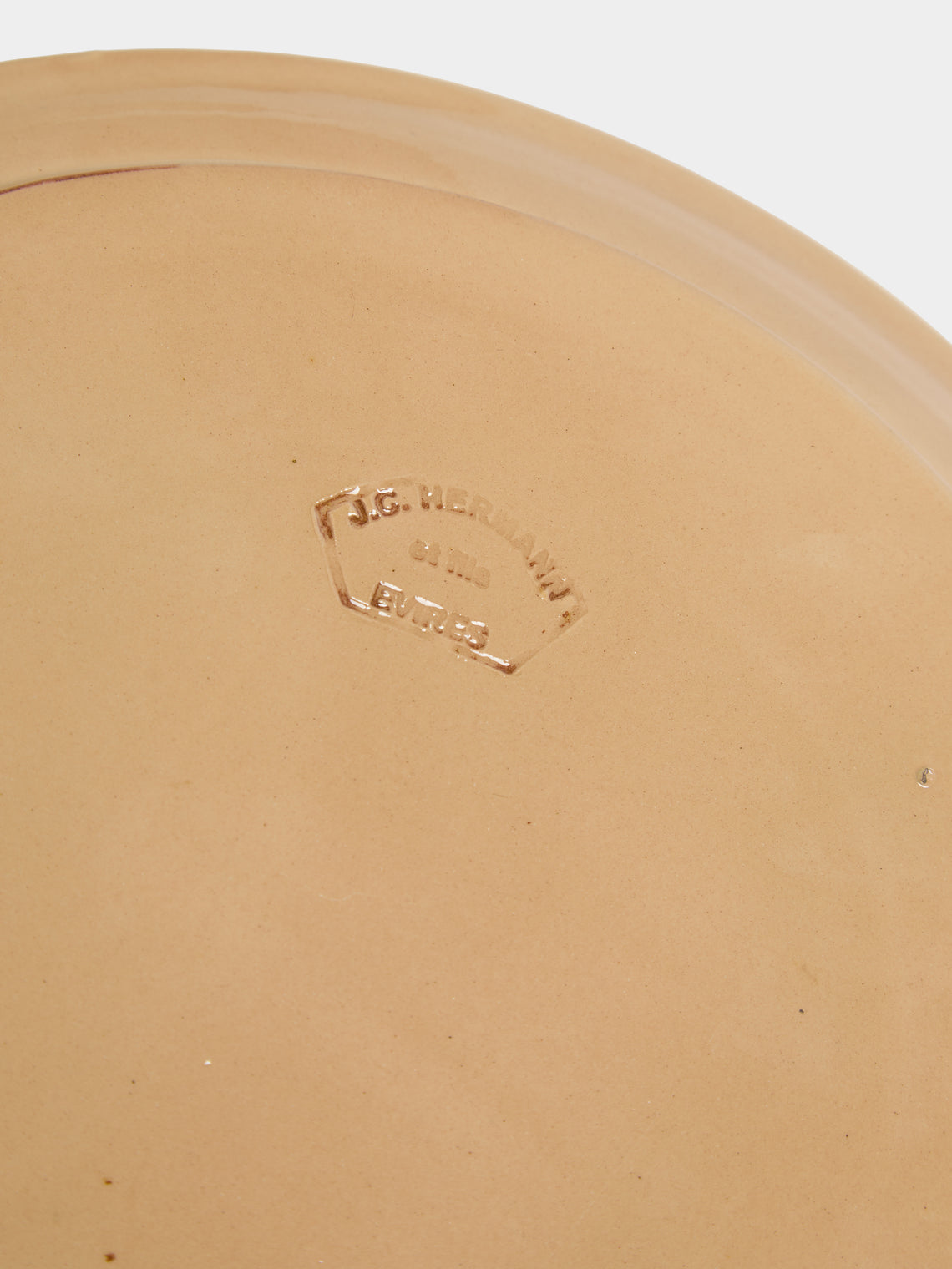 Poterie d’Évires - Goats Hand-Painted Ceramic Round Platter - Cream - ABASK