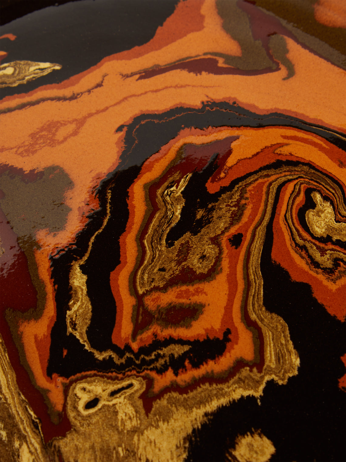 Atelier Saint-André Perrin - Marbled Ceramic Large Serving Platter -  - ABASK