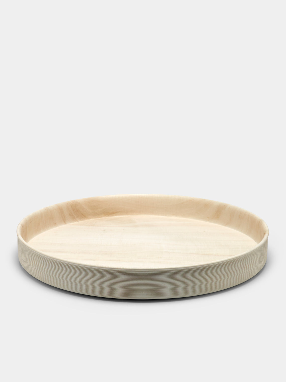 Abigail Castaneda - Wood Rolled-Edge Tray - Light Brown - ABASK