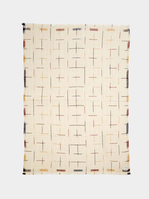 Me & K - Ikat Cashmere Blanket -  - ABASK - 
