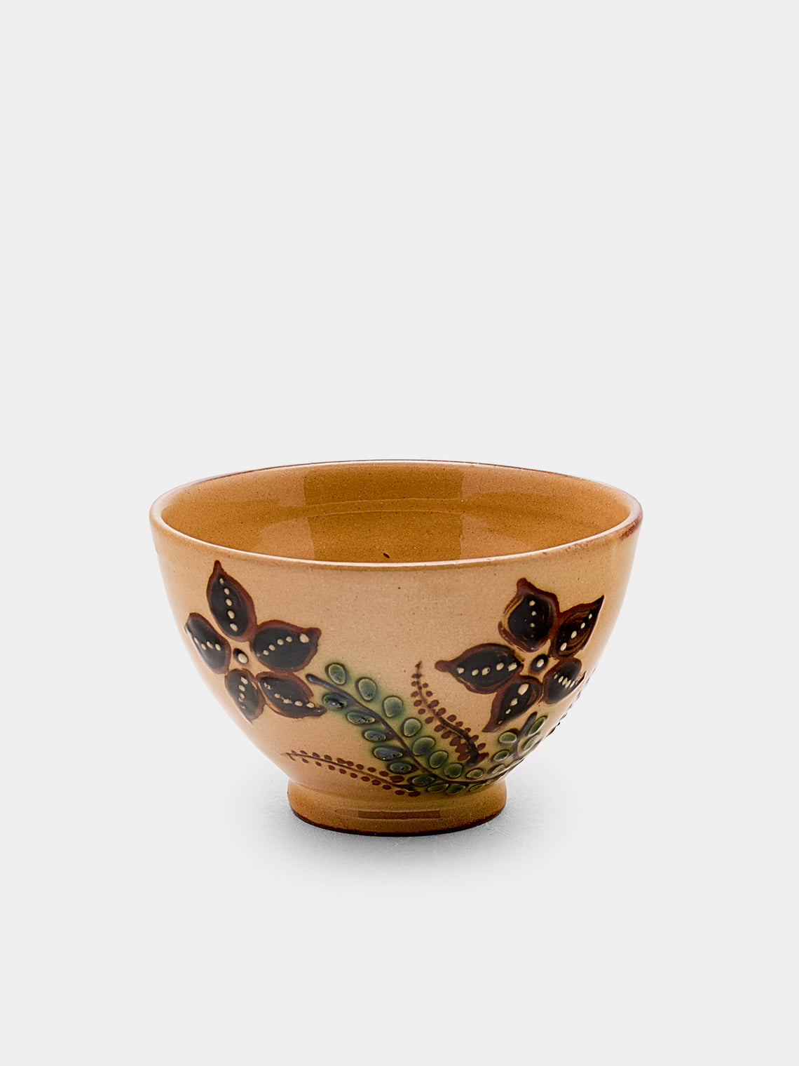 Poterie d’Évires - Flowers Hand-Painted Ceramic Petit Bowls (Set of 6) - Cream - ABASK