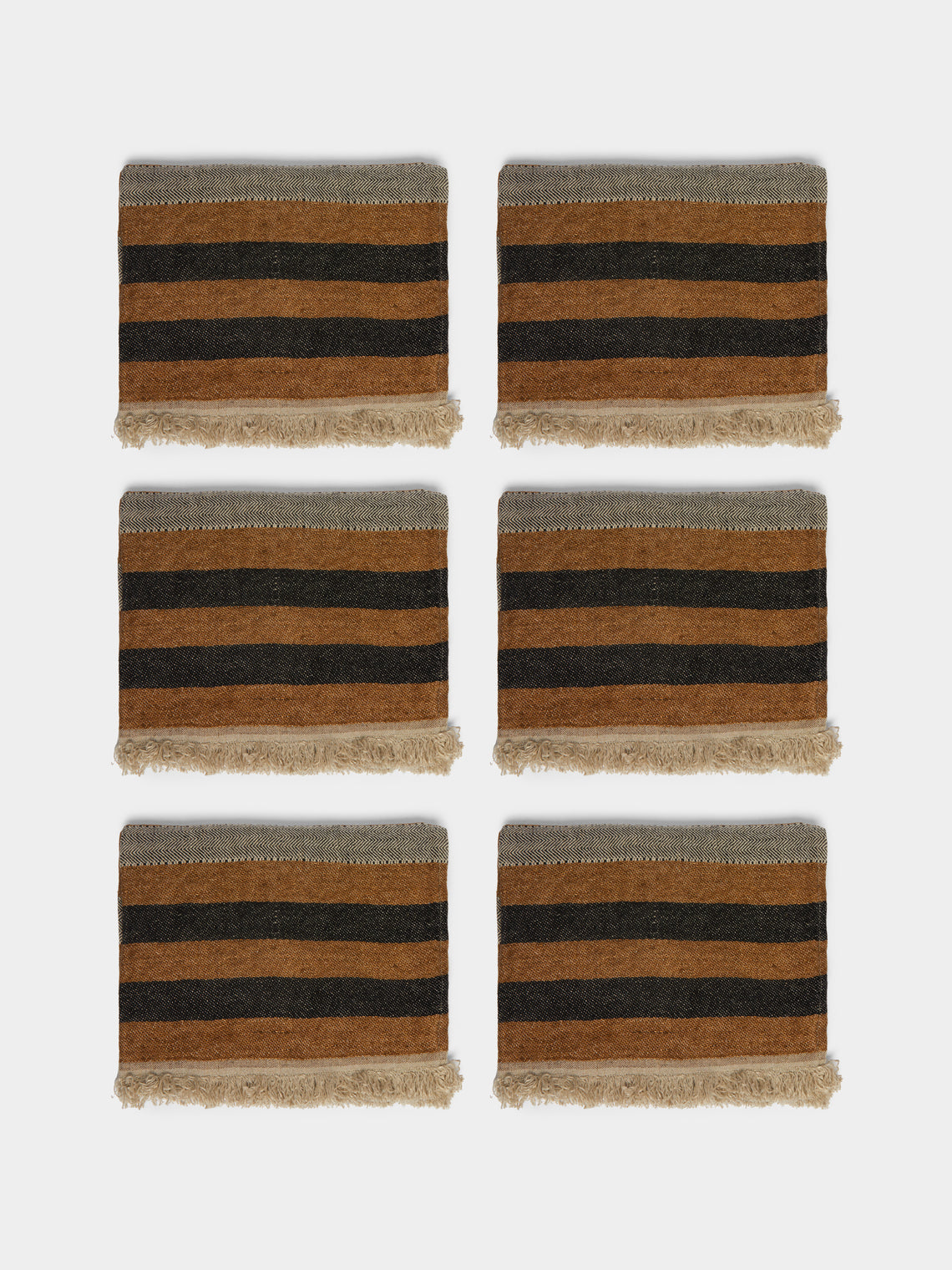Libeco - Nairobi Belgian Linen Guest Towels (Set of 6) -  - ABASK
