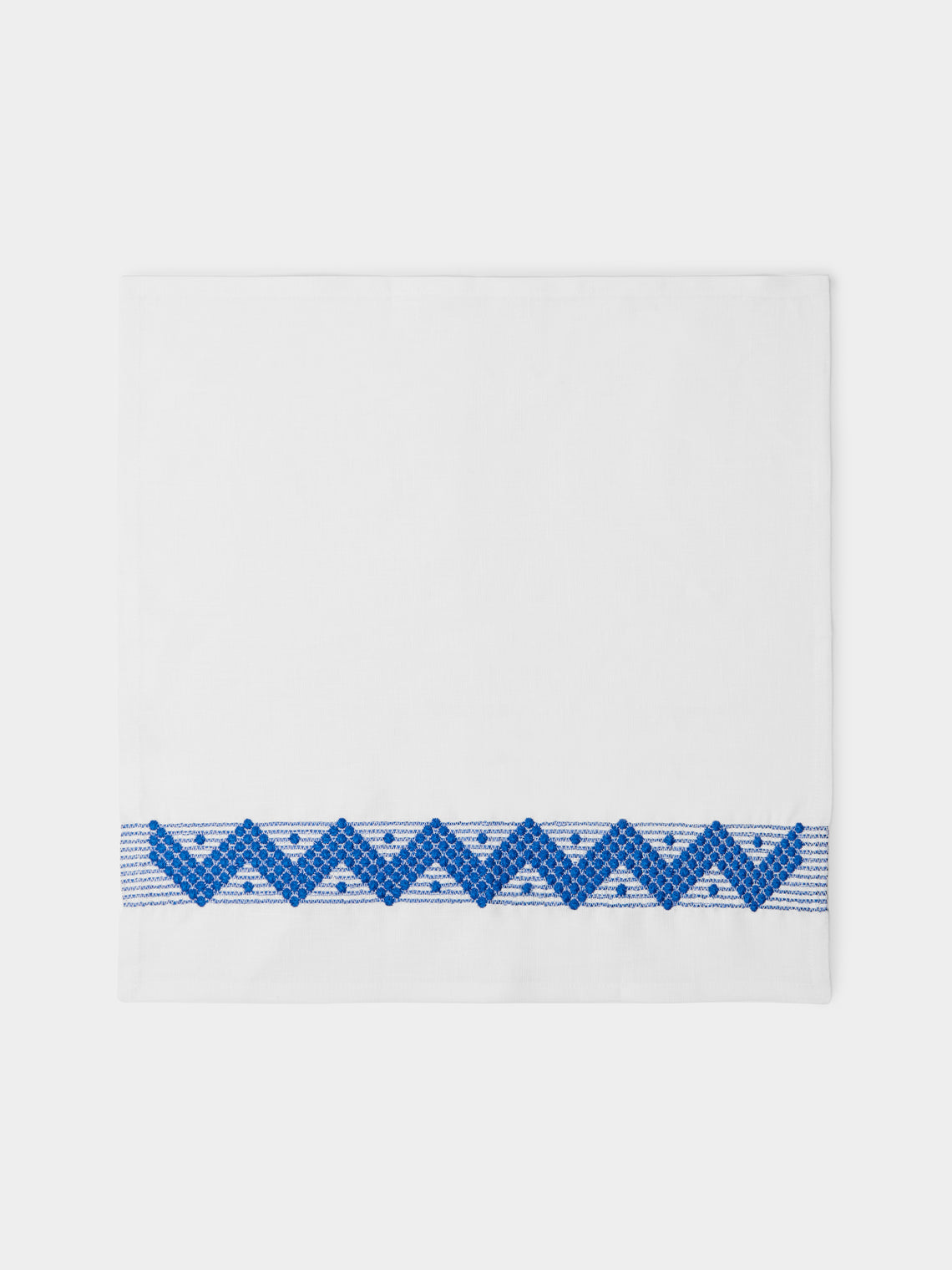 The Table Love - Zigzag Hand-Embroidered Linen Napkins (Set of 4) -  - ABASK