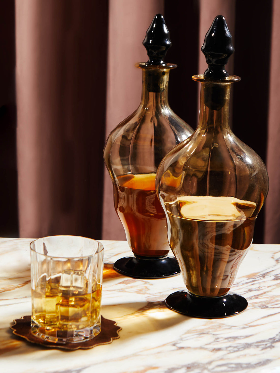 Antique and Vintage - 1920 Murano Glass Decanters (Set of 2) -  - ABASK