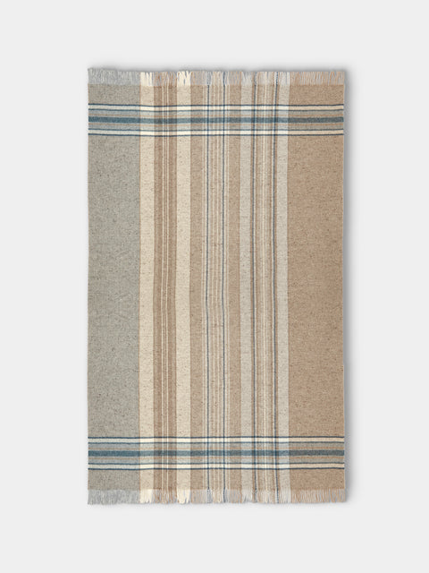 Johnstons of Elgin - Donegal Wool and Cashmere Bed Blanket (91in/2.3m) - Brown - ABASK - 