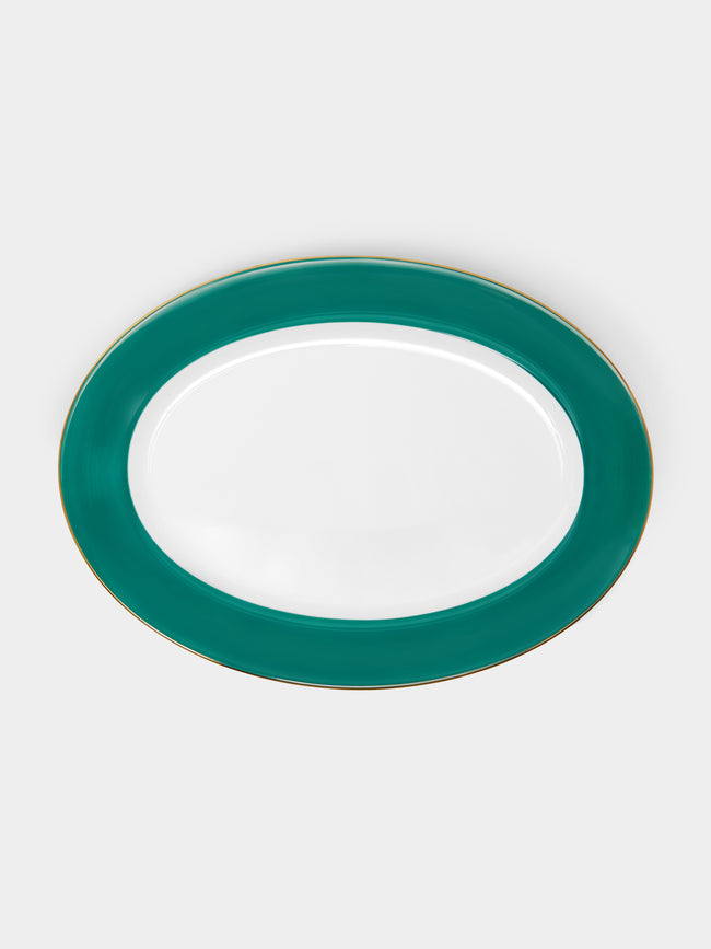 Robert Haviland & C. Parlon - Coco Hand-Painted Porcelain Large Oval Serving Platter -  - ABASK - 