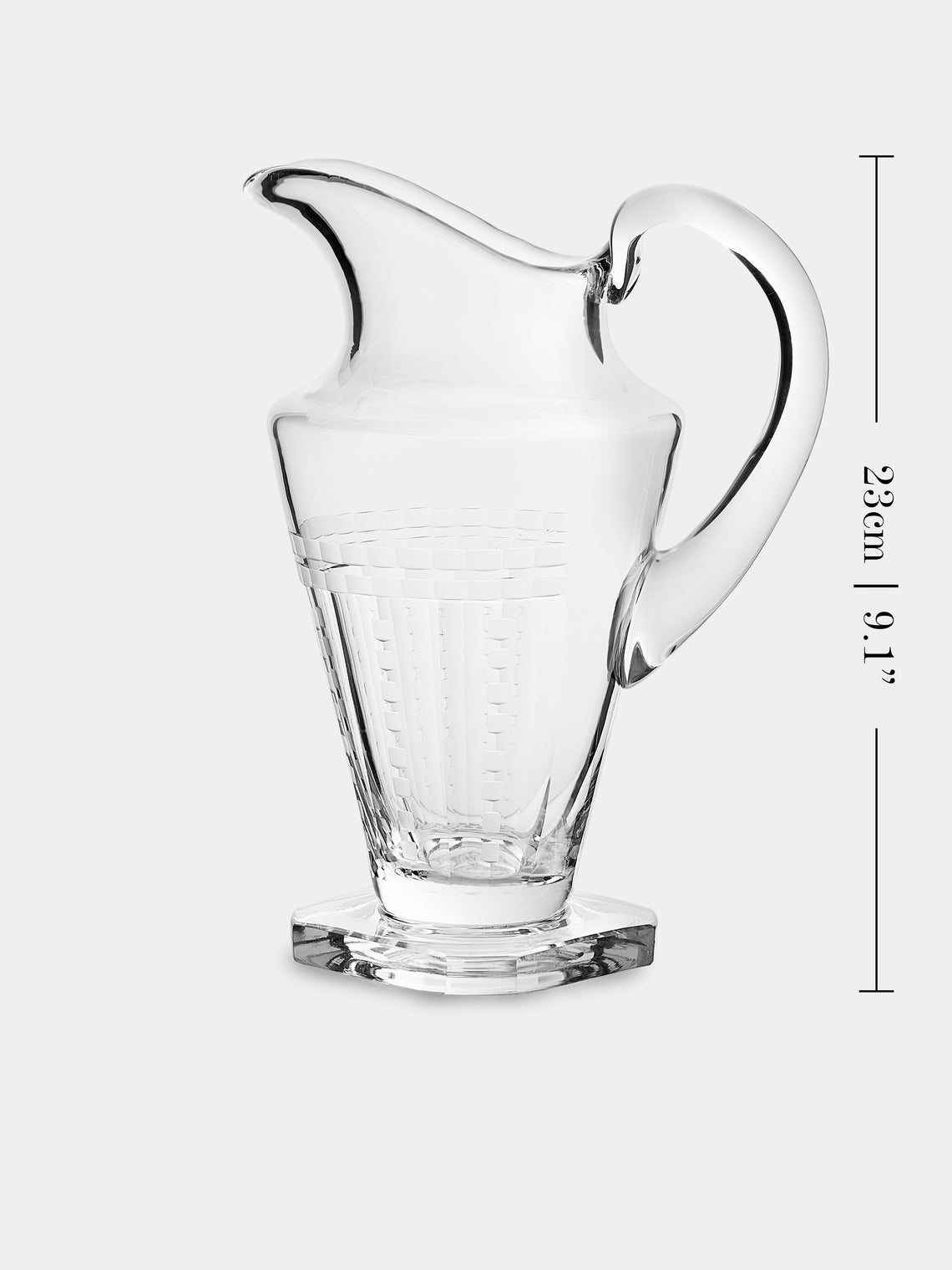 Antique and Vintage - 1920s Saint Louis Crystal Pitcher - Clear - ABASK
