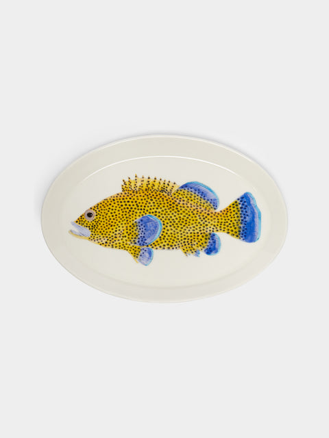 Casa Adams - Eastern Wirrah Hand-Painted Porcelain Serving Platter -  - ABASK - 