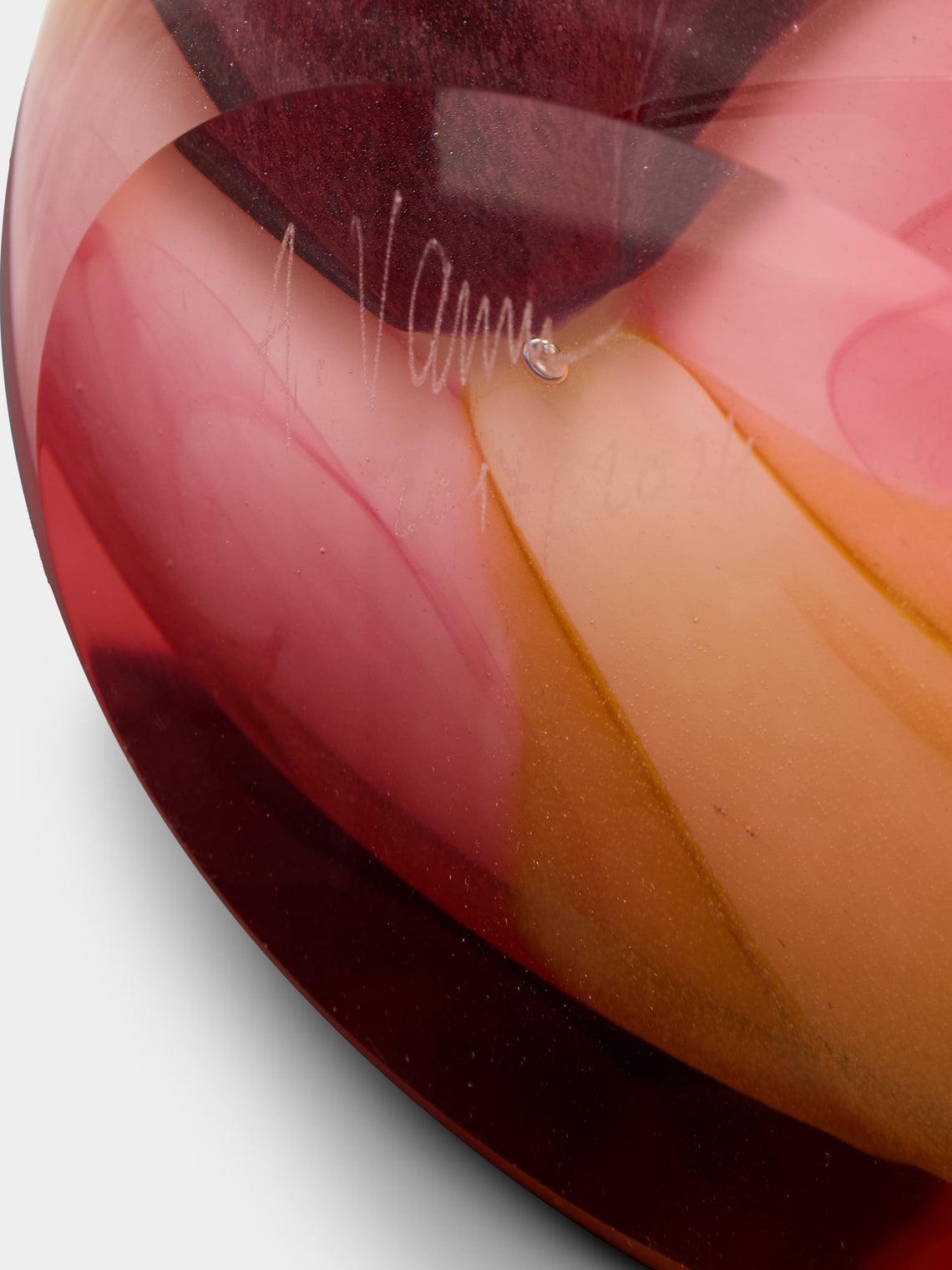 David Valner - Aquarelle Hand-Blown Glass Tall Vase -  - ABASK