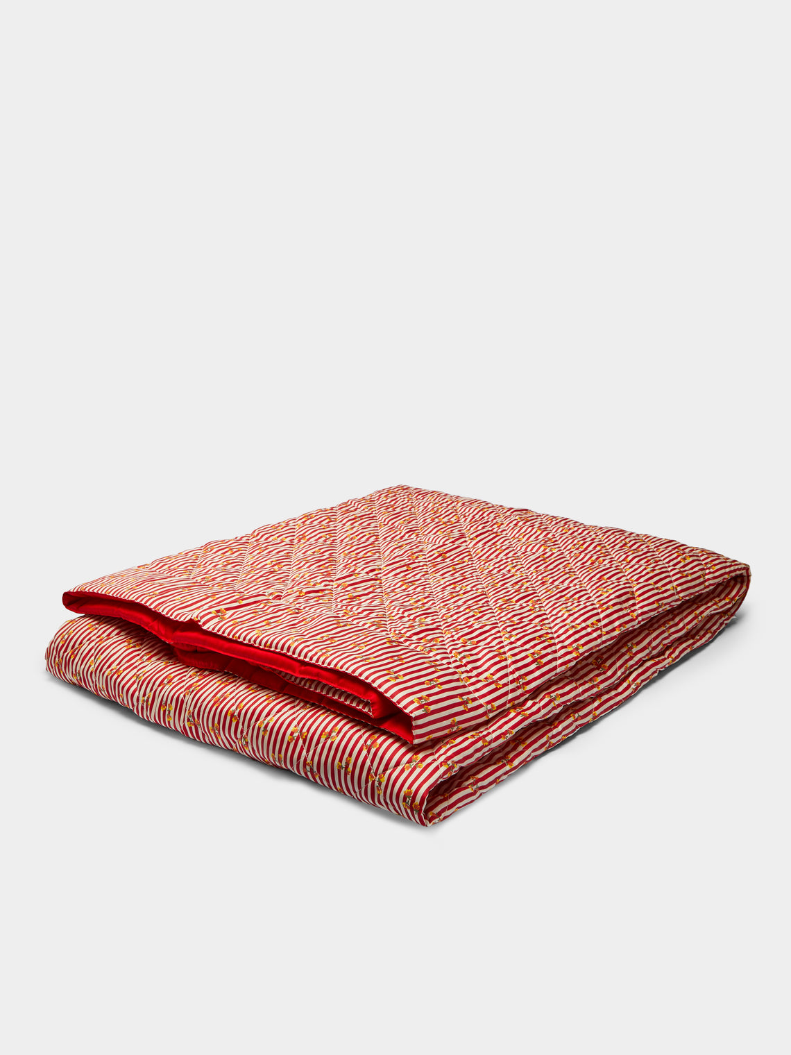 Loretta Caponi - Floral Cotton Eiderdown Quilt -  - ABASK