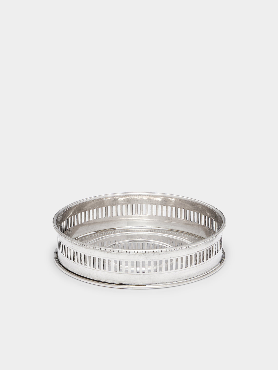 Antique and Vintage - 1900s Solid Silver Large Bottle Coaster -  - ABASK - 