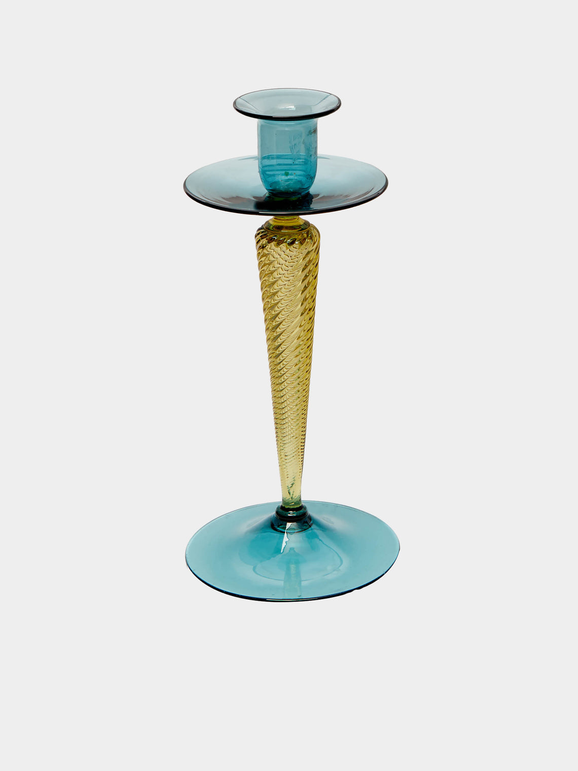 Antique and Vintage - 1920s Frederick Carder for Steuben Glass Candlestick -  - ABASK - 