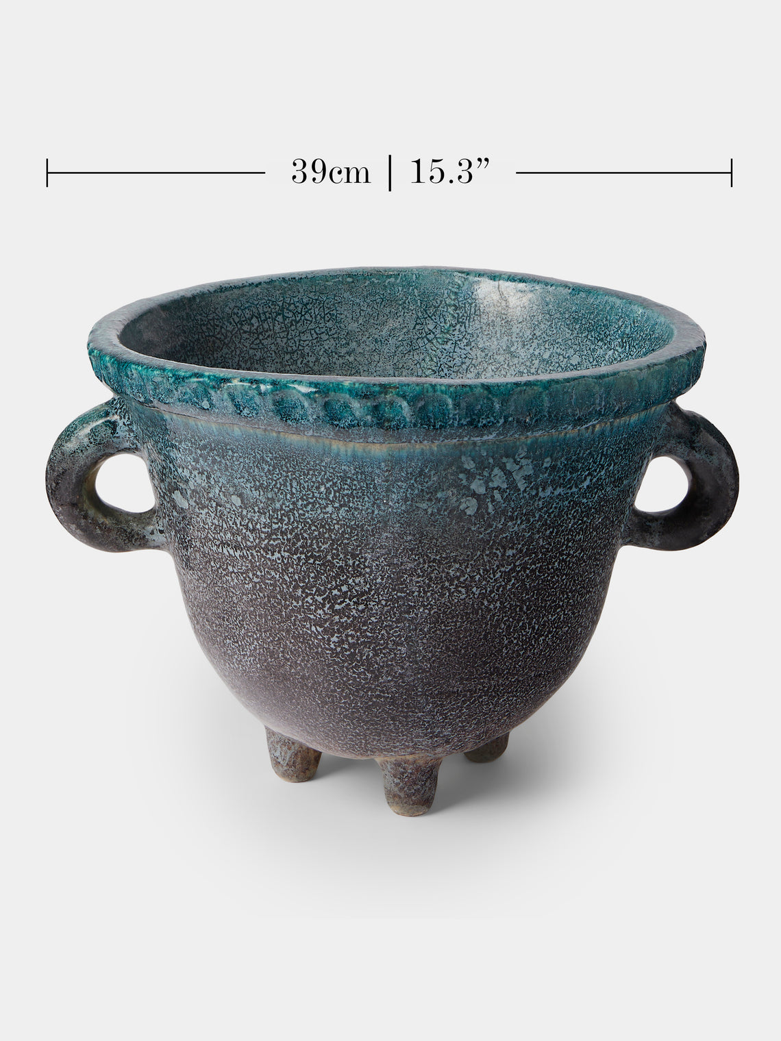 Antique and Vintage - 1950s Accolay Planter - Blue - ABASK