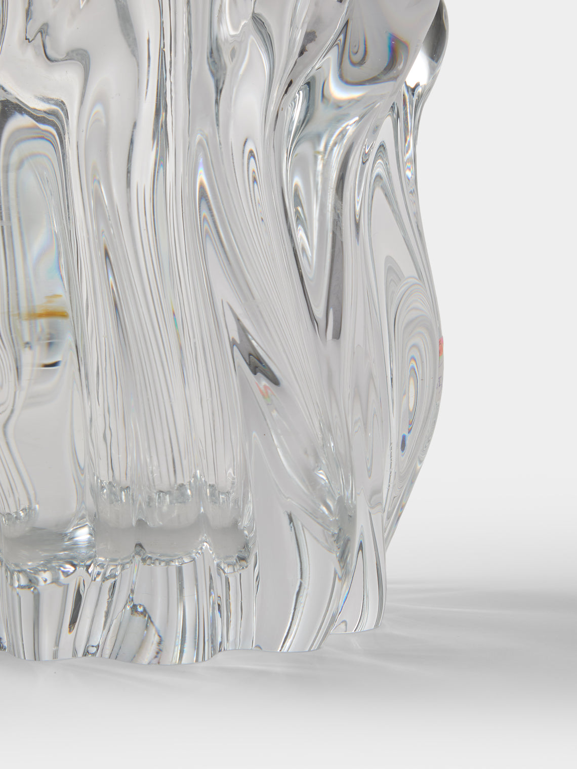 Antique and Vintage - 1970s Tapio Wirkkala Glass Vase (8in/20cm) - Clear - ABASK