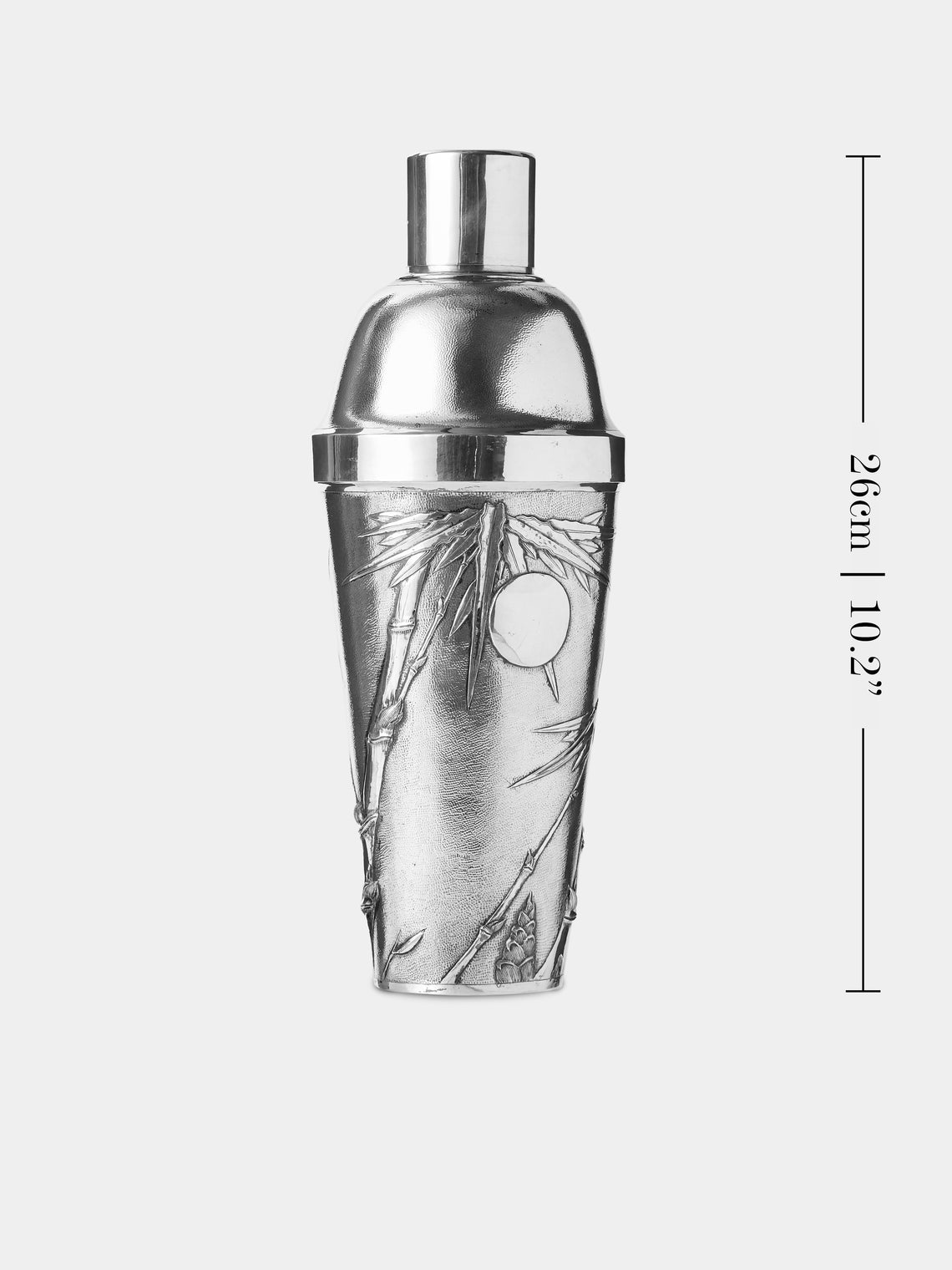 Antique and Vintage - 1930s Zeewo Solid Silver Bamboo Cocktail Shaker - Silver - ABASK