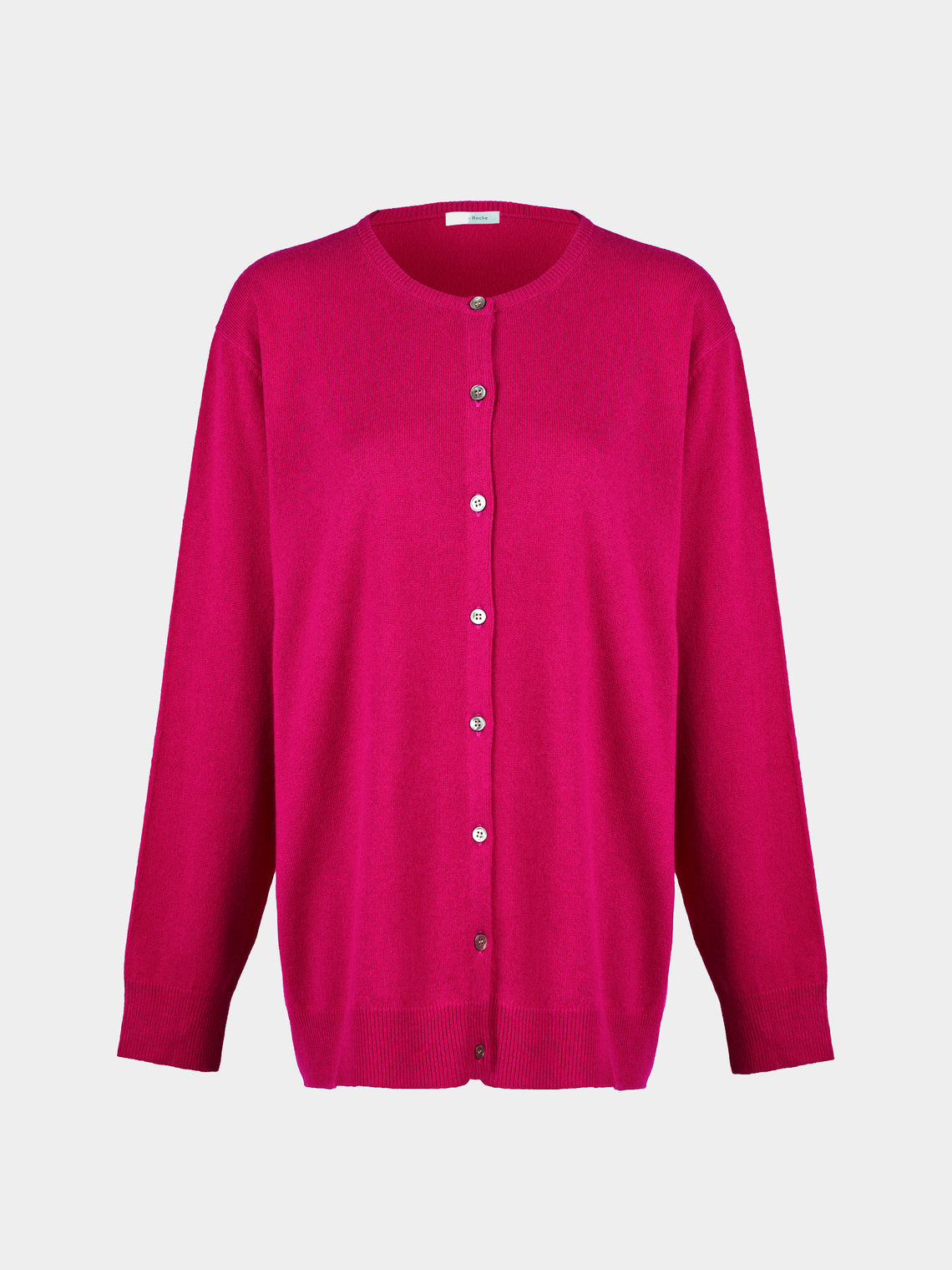 Ryan Roche - Cashmere Lightweight Oversized Cardigan | Size: S - Pink - ABASK - 