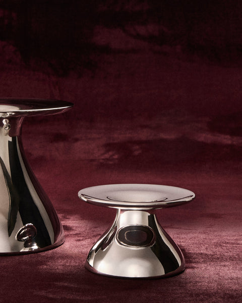San Lorenzo - 1993 Afra and Tobia Scarpa Pure Silver Vase (4in/10cm) - Silver - ABASK