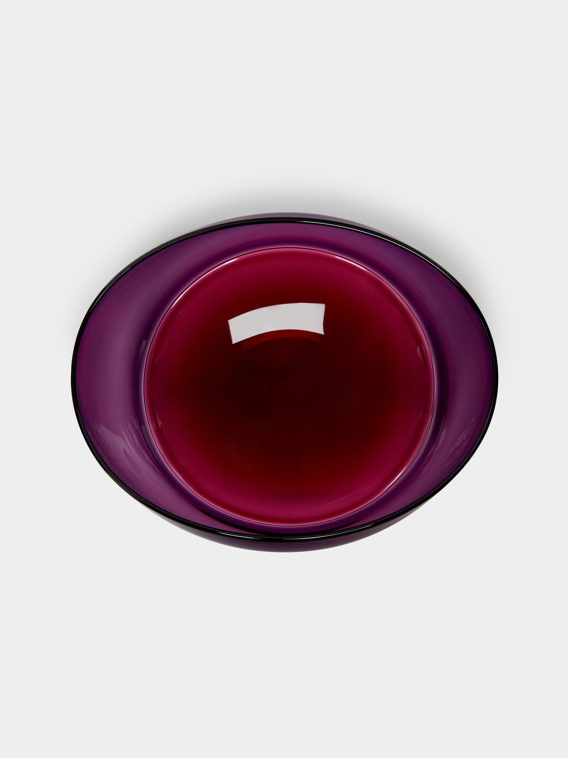 Stewart Hearn - Oval Encalmo Hand-Blown Glass Bowl -  - ABASK