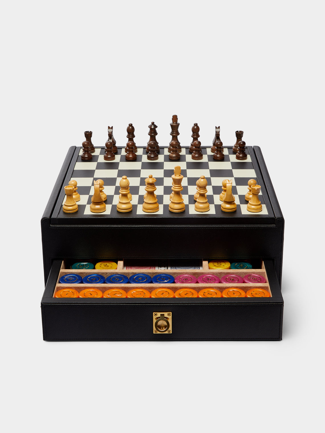 Renzo Romagnoli - Mirage Leather Chess and Poker Games Compendium -  - ABASK