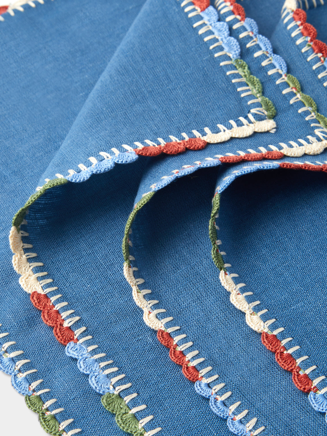 Anut Cairo - Luxor Hand-Crocheted Linen Napkins (Set of 4) -  - ABASK