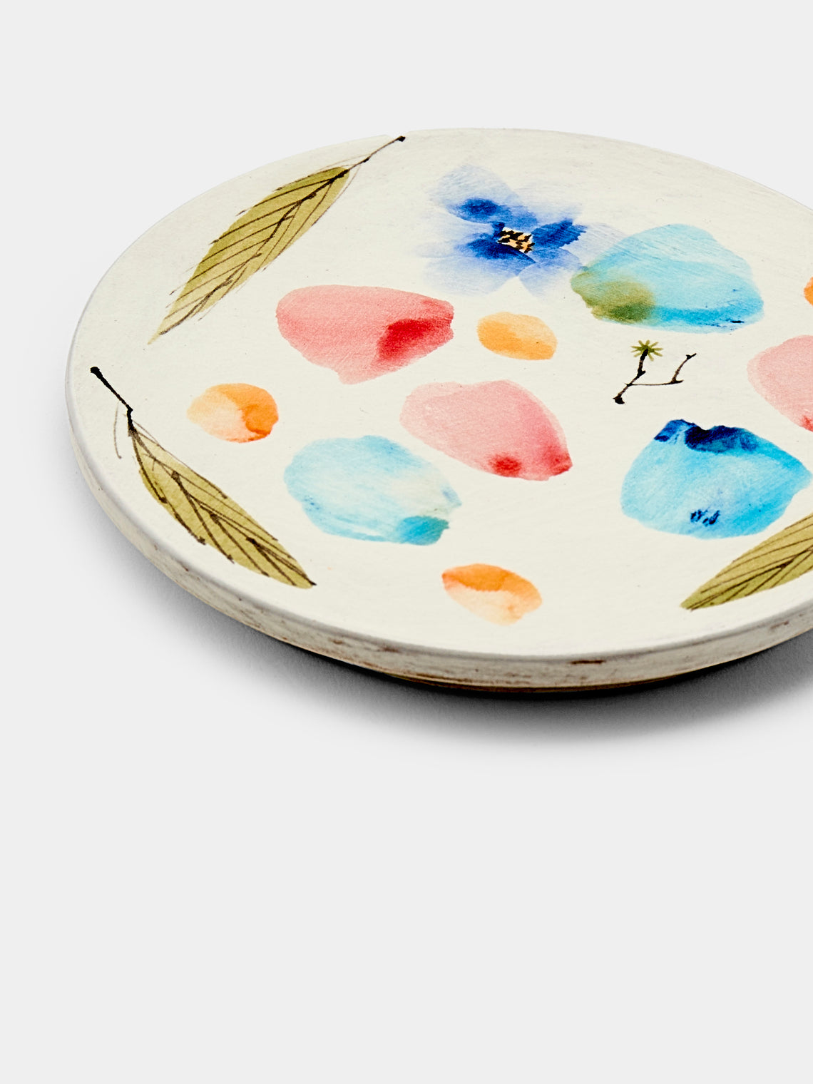 Yon Ho Kyung - Petals Buncheong Small Plate - White - ABASK