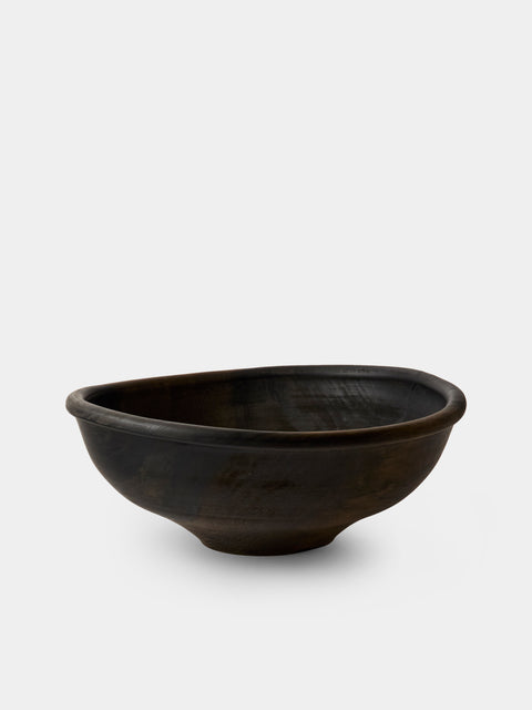 Iida Woodturning - Hand-Turned Oil-Finish Iron-Mordant Dogwood Bowl - Brown - ABASK - 