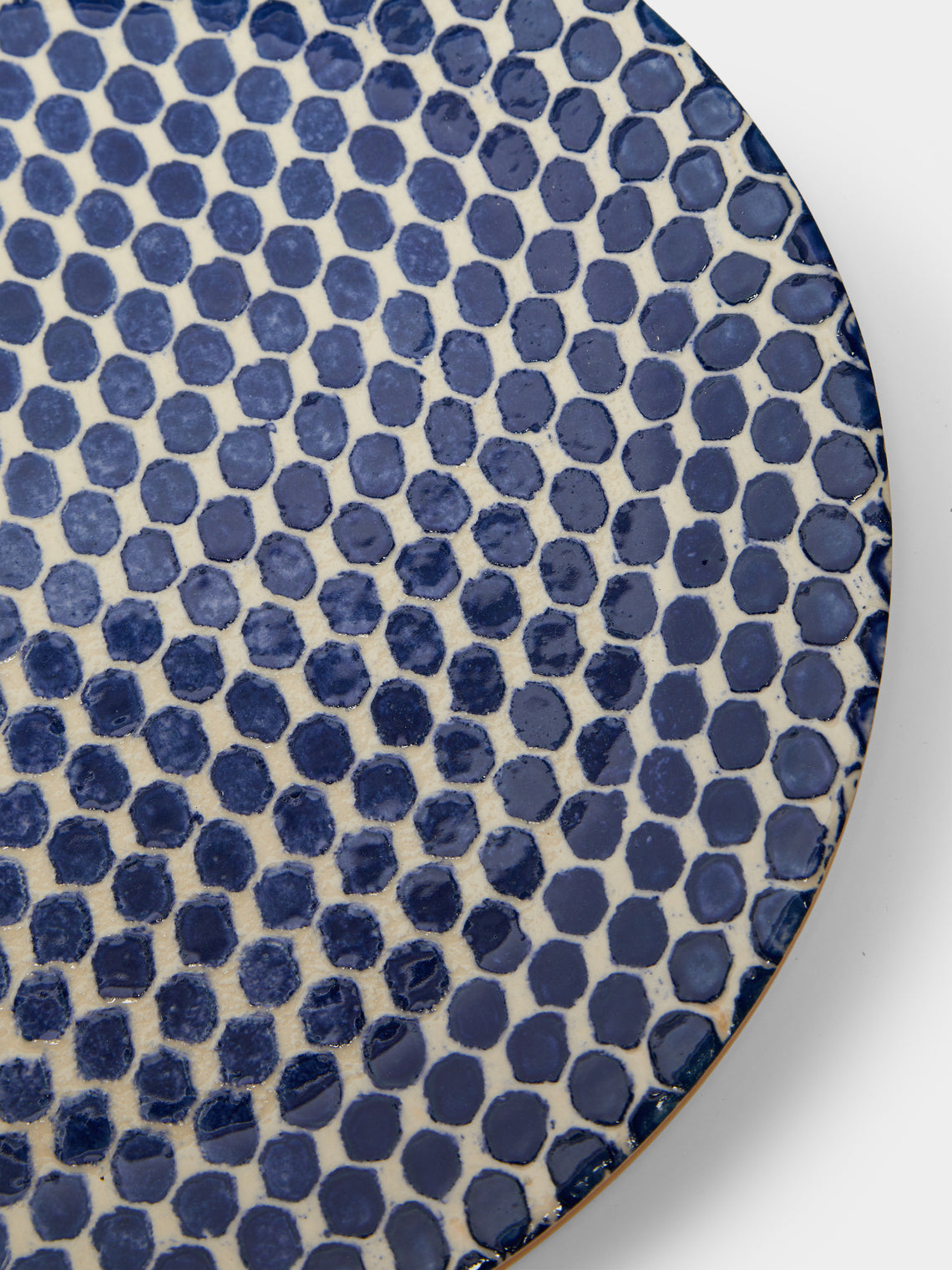 Terrafirma Ceramics - Hand-Printed Ceramic Dinner Plates (Set of 4) -  - ABASK