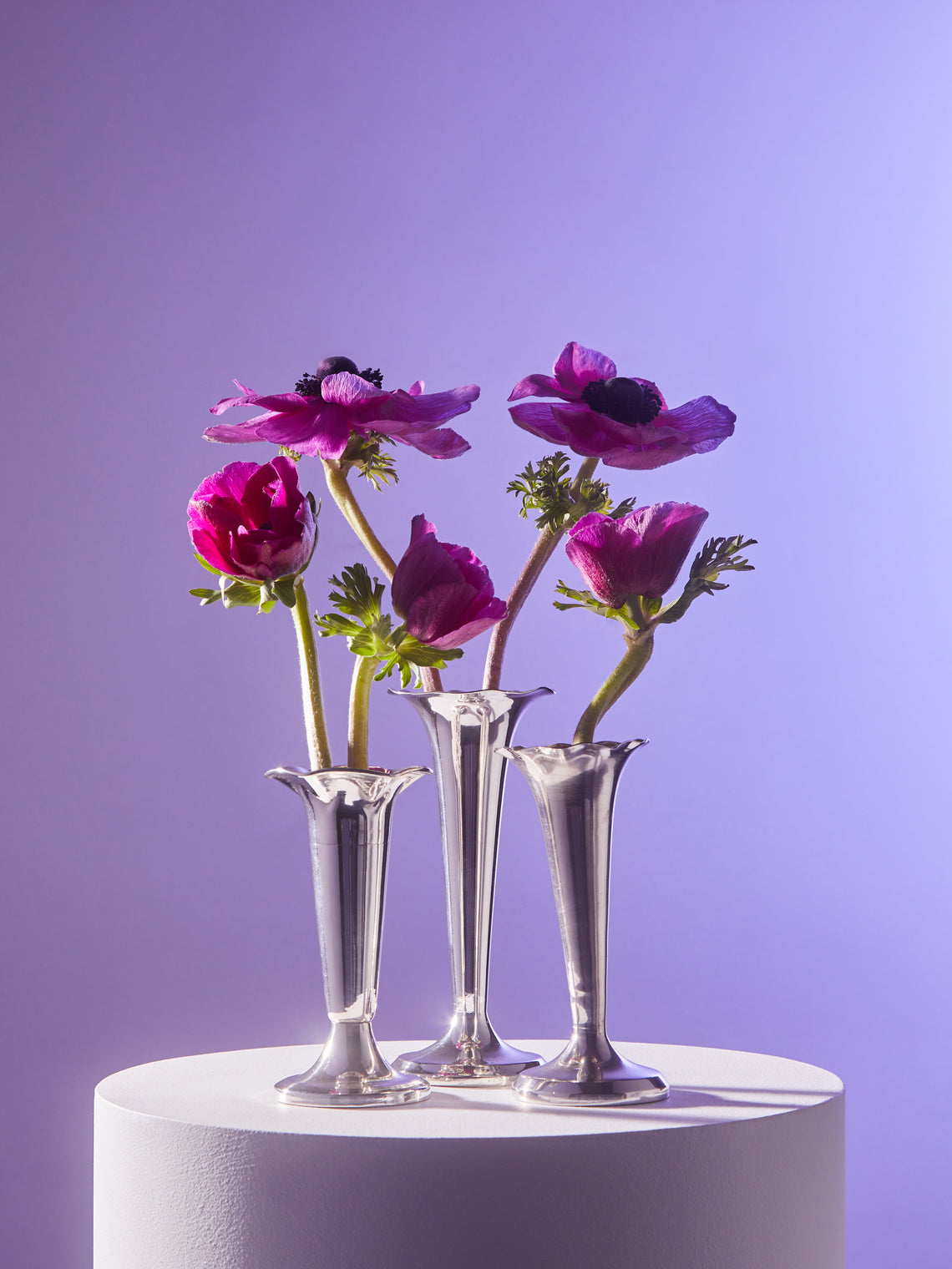 Antique and Vintage - 1950s Gio Ponti Silver-Plated Bud Vases (Set of 3) -  - ABASK