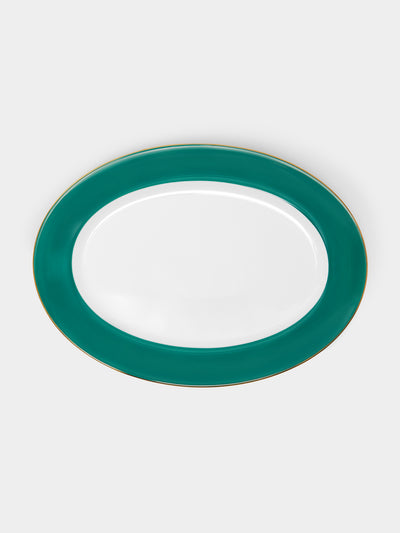 Robert Haviland & C. Parlon - Coco Hand-Painted Porcelain Oval Serving Platter -  - ABASK - 