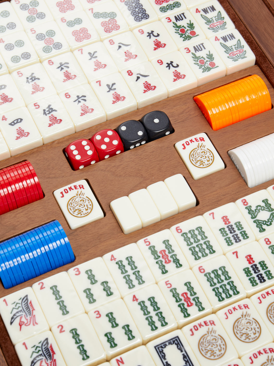 Agresti - Walnut Mahjong Set -  - ABASK