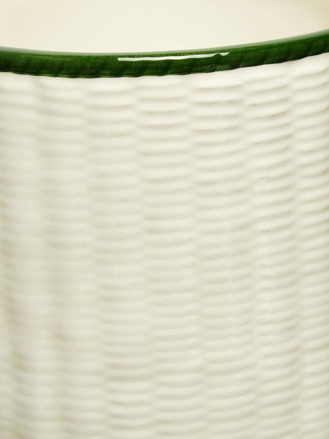 Este Ceramiche - Wicker Hand-Painted Ceramic Pitcher -  - ABASK