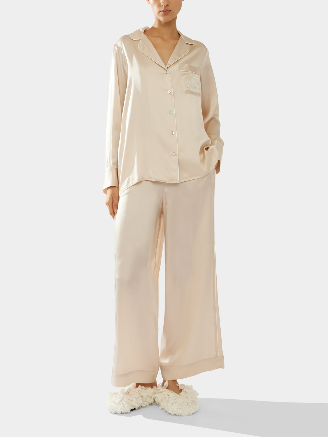 Thierry Colson - The Albertine Silk Pyjama Set | Size: S -  - ABASK