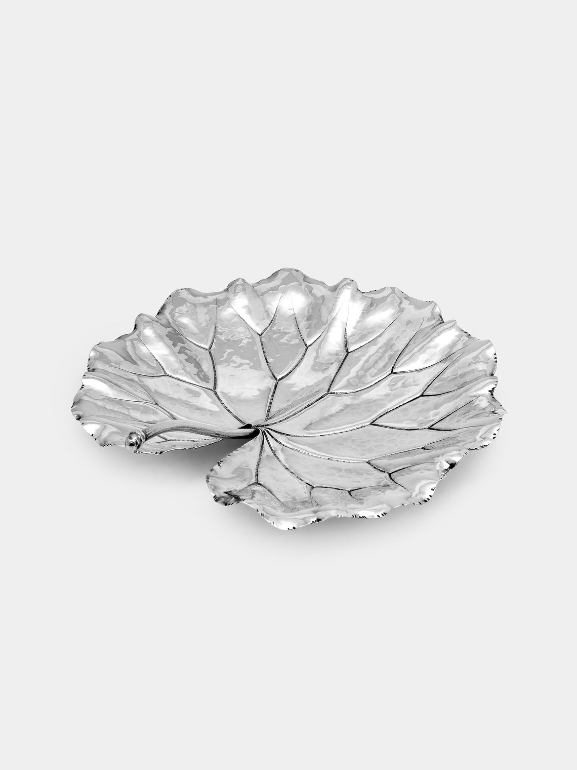 Antique and Vintage - 1970s Buccellati Solid Silver Leaf Dish - Silver - ABASK
