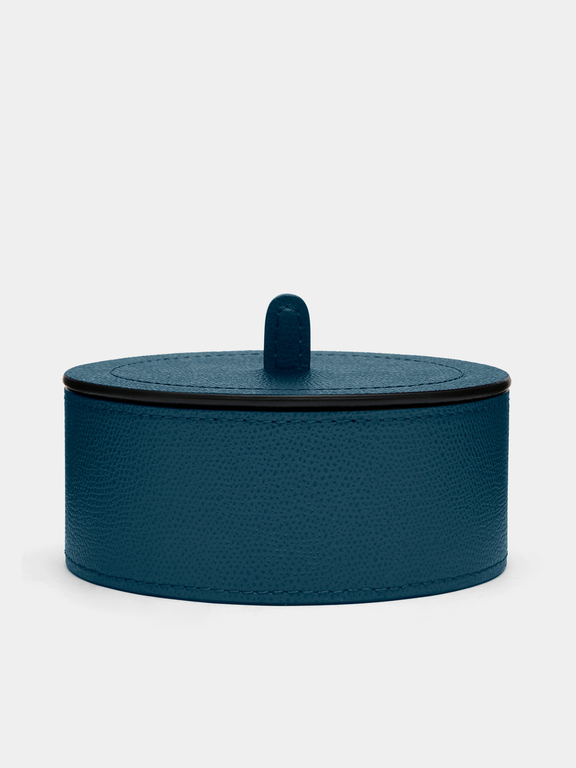 Giobagnara - Harris Leather Medium Trinket Box - Blue - ABASK - 