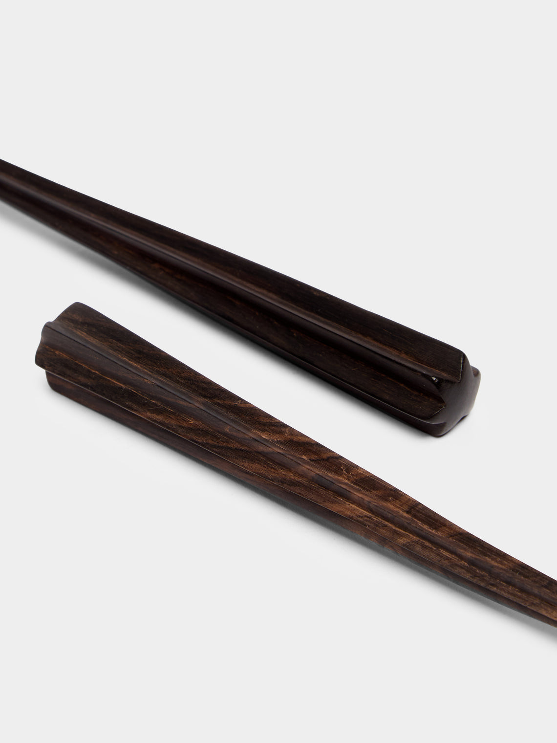 Qäsa Qäsa Carvers - In the Groove Hand-Carved Blackwood Large Serving Spoons (Set of 4) -  - ABASK