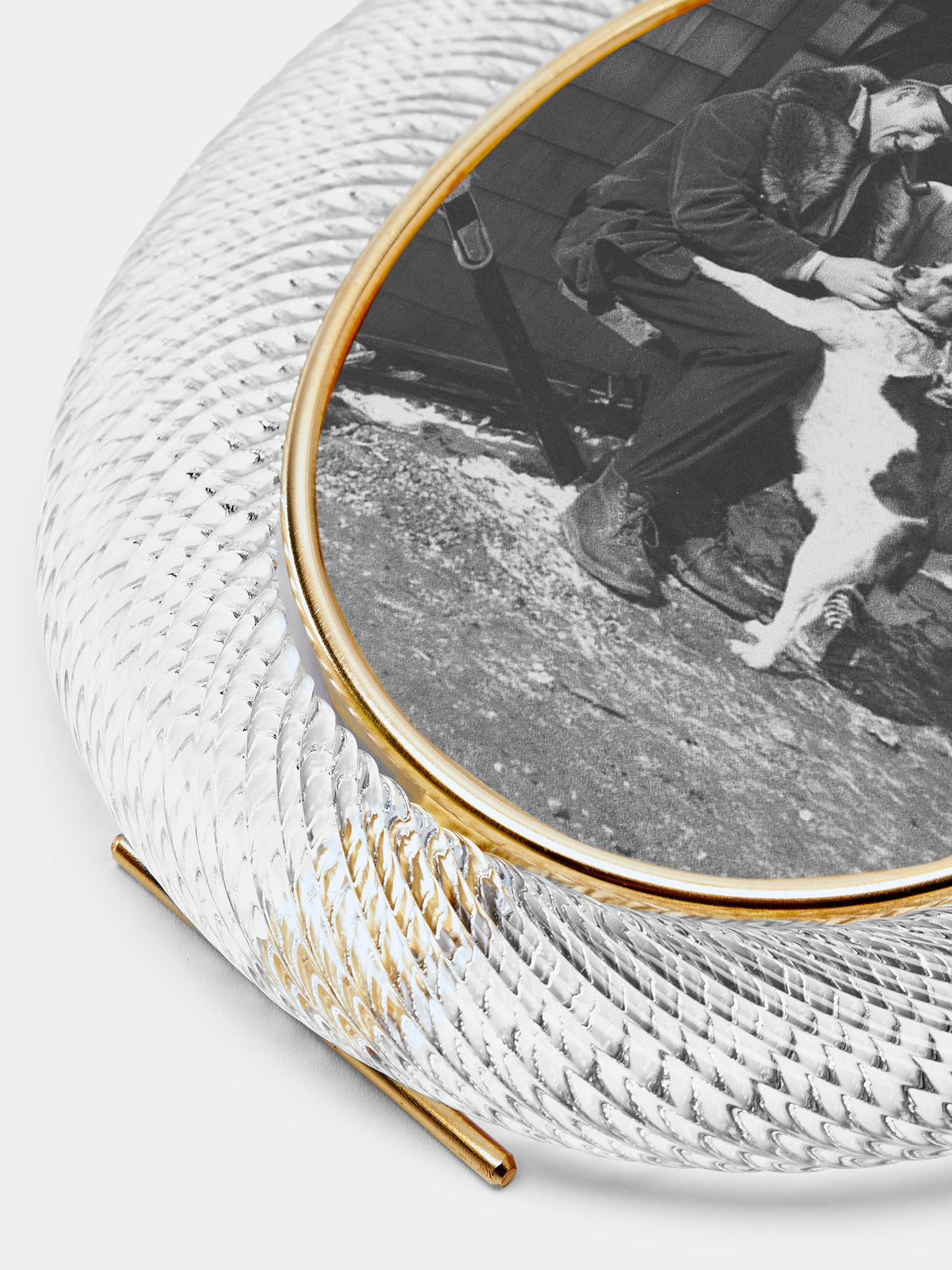 Antique and Vintage - 1960s Murano Glass Photo Frame - Clear - ABASK