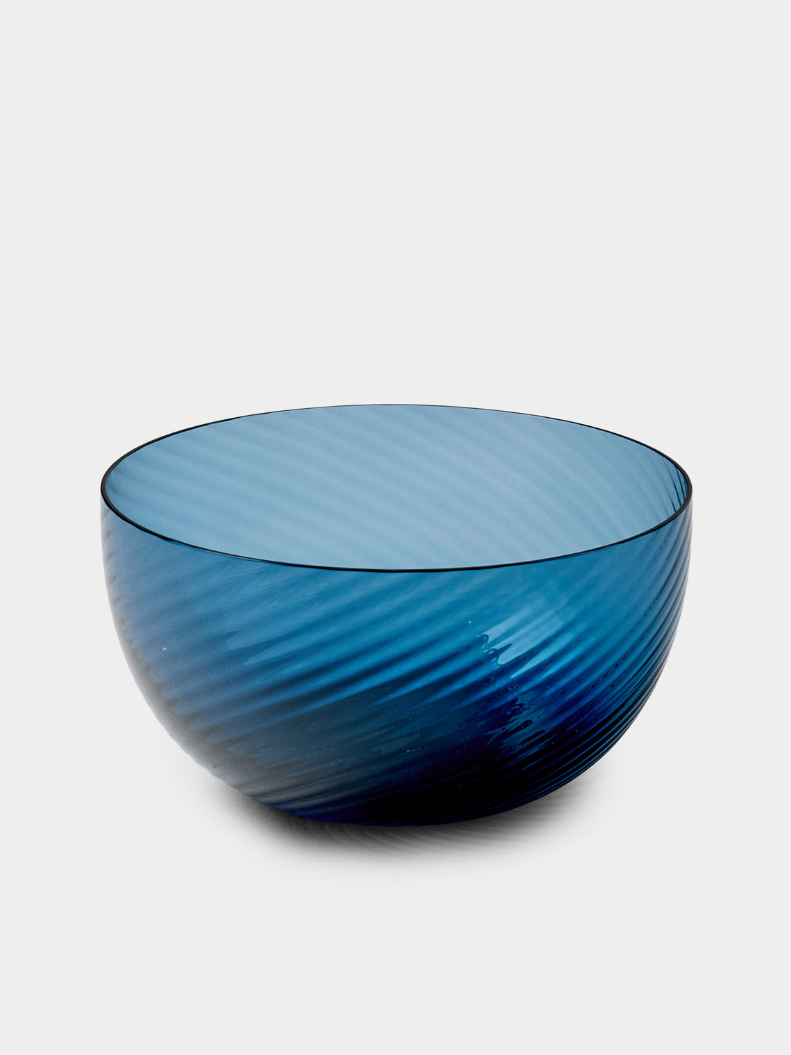 NasonMoretti - | Set of 6 | Idra Hand-Blown Murano Glass Dessert Bowls - Blue - ABASK