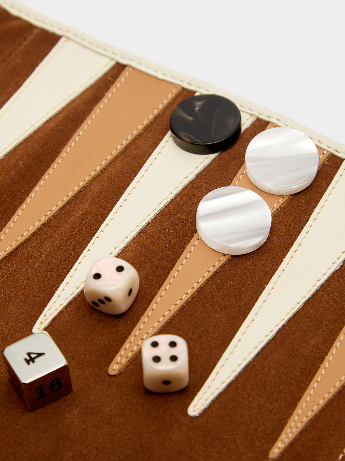 Hector Saxe - Leather Travel Backgammon Set -  - ABASK