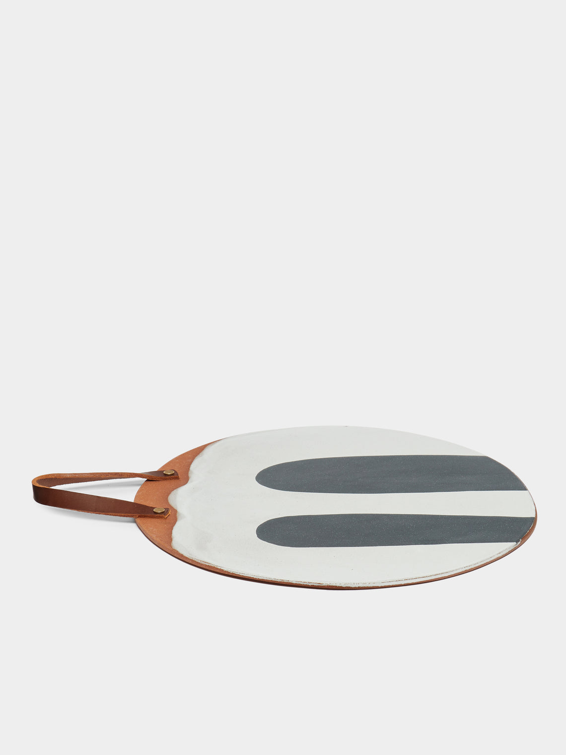 Silvia K Ceramics - Hand-Glazed Terracotta Large Round Platter -  - ABASK