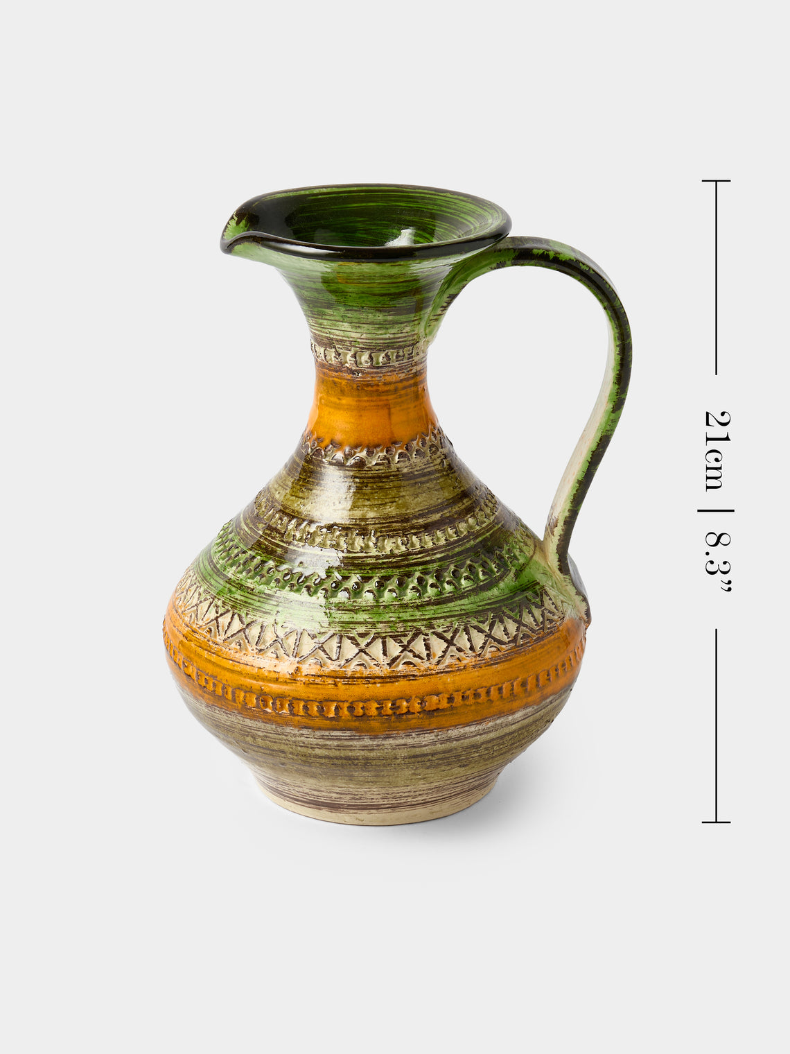 Antique and Vintage - 1970s Bitossi Ceramiche Sahara Ceramic Vase (8in/21cm) - Multiple - ABASK