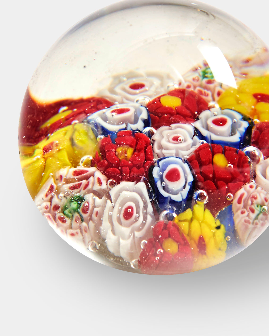 Antique and Vintage - 1930s Murano Glass Paperweight - Red - ABASK