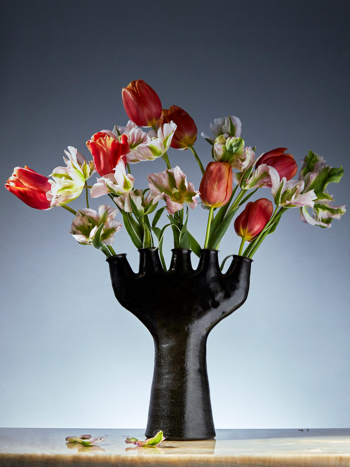 Ali Hewson - Five-Spouted Hand Ceramic Tall Vase -  - ABASK