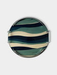 Mastellone Giuseppe - Wood Inlay Tray (12.5in/32cm) - Blue - ABASK - 