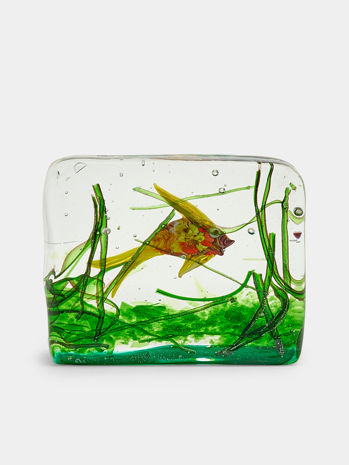 Antique and Vintage - 1940s Alfredo Barbini for Cenedese Fish Murano Glass Paperweight - Multiple - ABASK - 